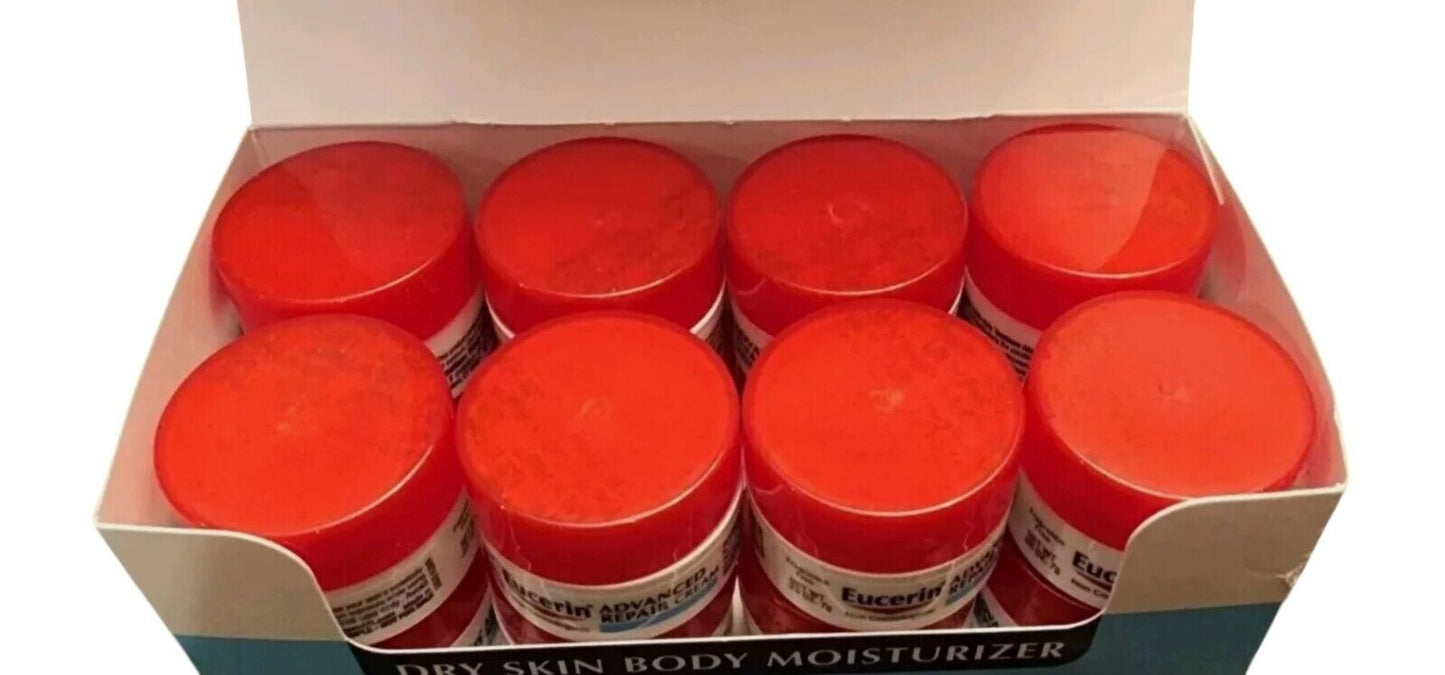 Eucerin Advanced Repair Cream .25 Oz Travel Jars Box of 16