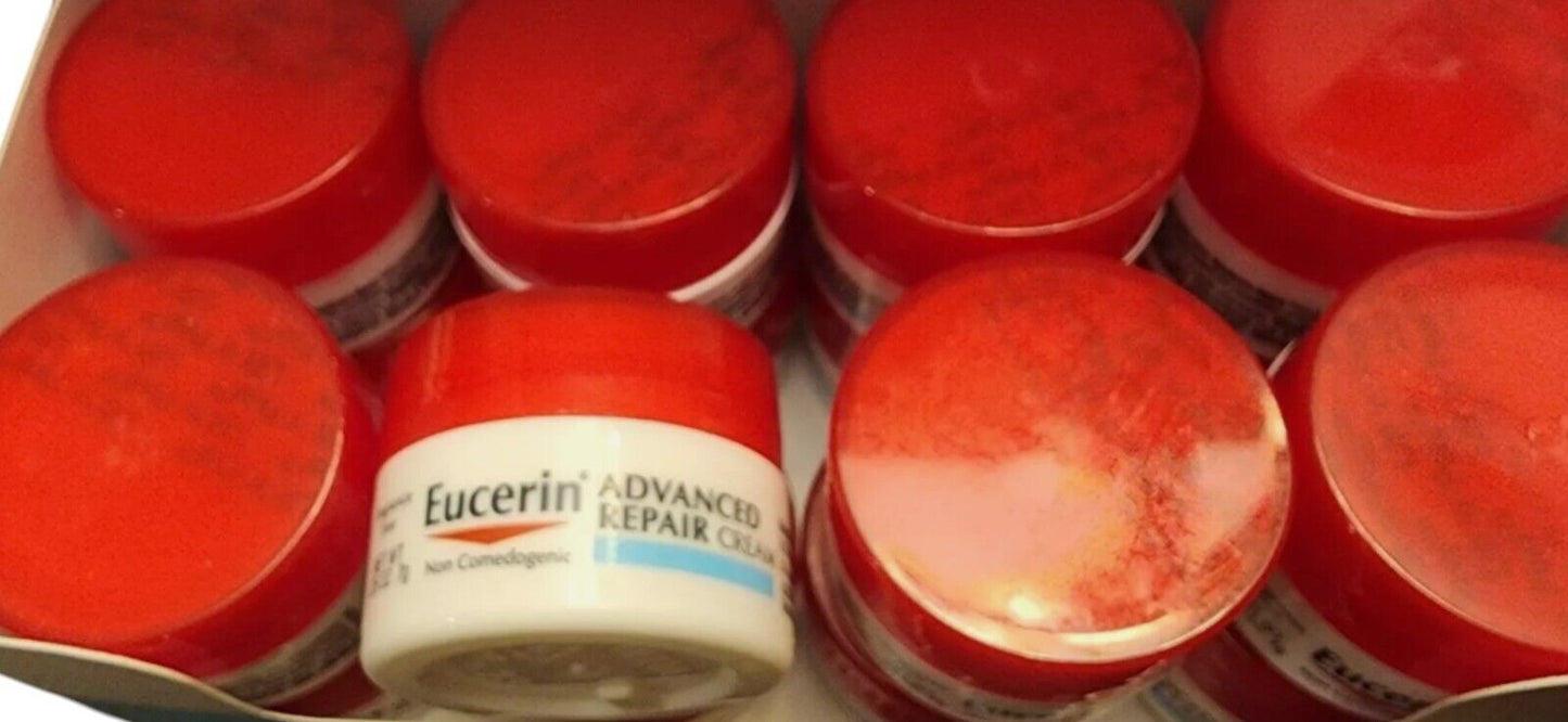 Eucerin Advanced Repair Cream .25 Oz Travel Jars Box of 16