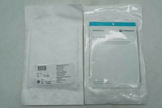 2-Pack Coloplast InterDry Sheets 10"x 36" Antimicrobial Silver 7912 Exp. 6/25